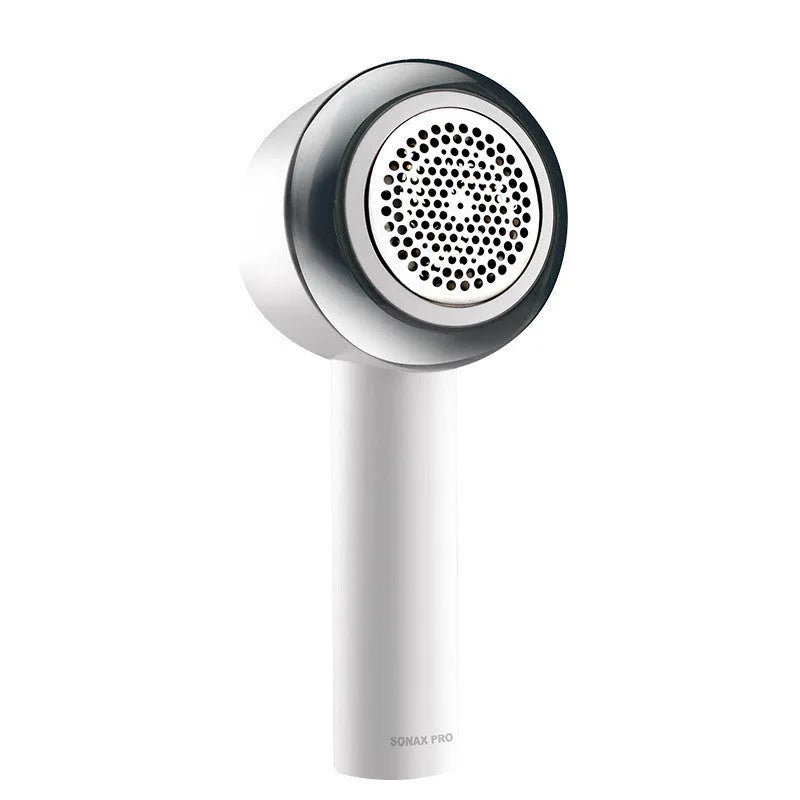 White rechargeable handheld clothes shaver and beater for jumpers