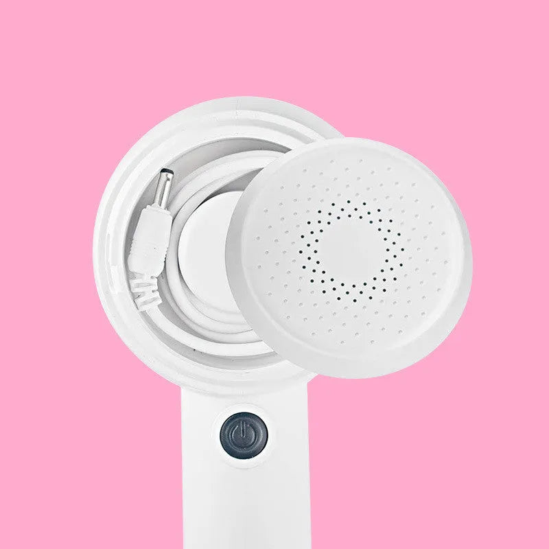 White rechargeable handheld clothes shaver and beater for jumpers