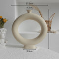 Matte unglazed ceramic table vase for dry flower arrangements Nordic home decoration ornament