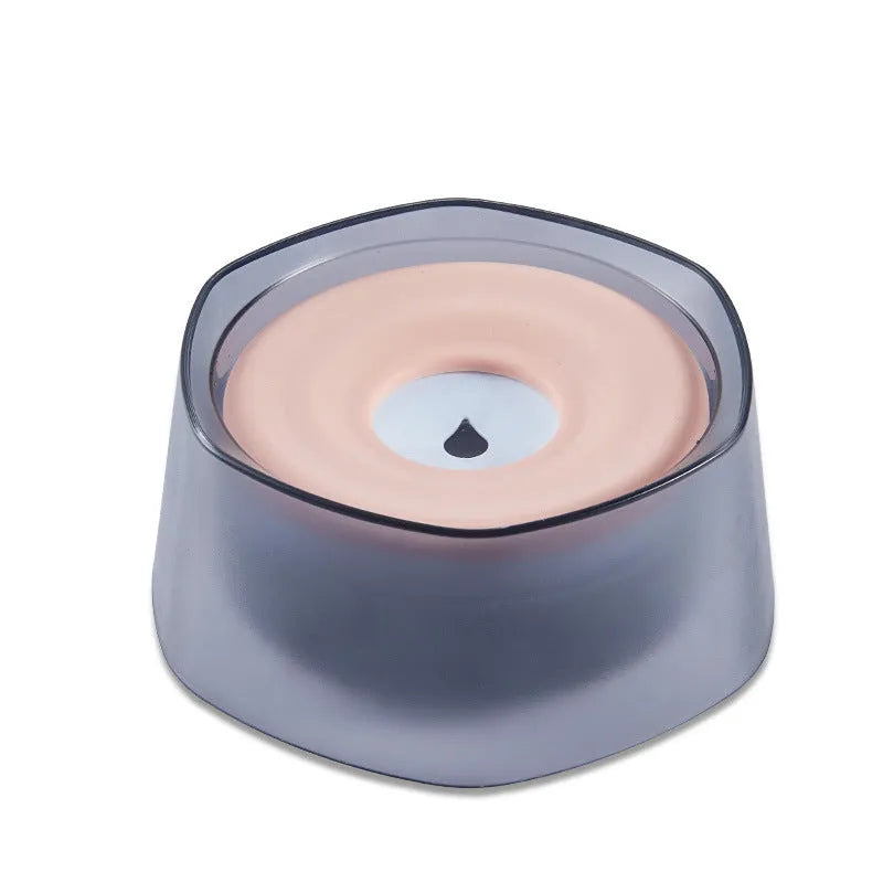 Pet buoyancy drinking bowl splash-proof floating water bowl for cats and small dogs in blue