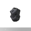 Ceramic flower vase with irregular concave-convex surface, white or black, 26cm by 25cm by 34cm, for living room desktop study