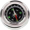 Brushed metal handheld navigation compass for outdoor hiking camping in white or yellow