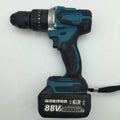 21V cordless multifunction impact drill and electric screwdriver tool with lithium battery and 13mm chuck