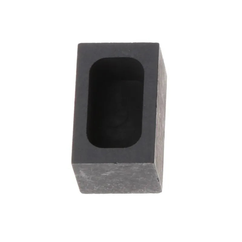 Square graphite crucible with oil tank for melting gold silver platinum precious metals