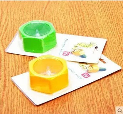 Yellow and green spiral vegetable cutter kitchen tool with food-grade ABS plastic construction