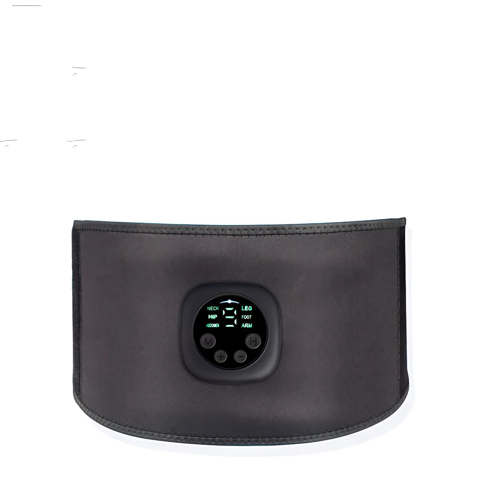 Rechargeable abdominal muscle stick fitness device with EMS and mercerised cotton surface for home use