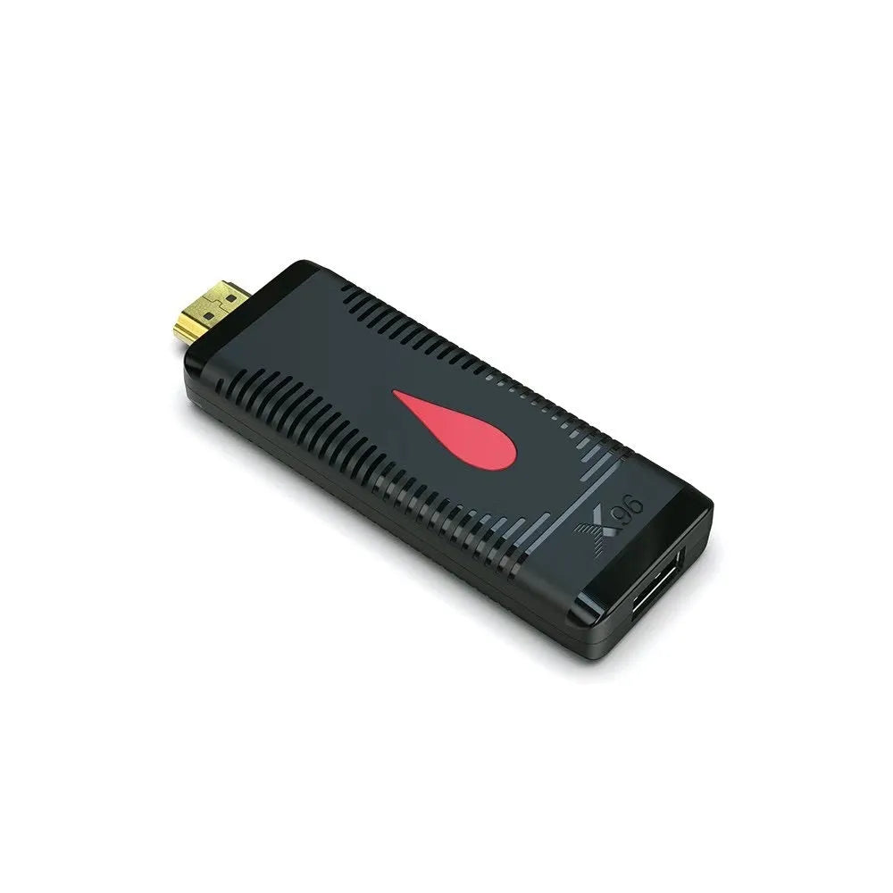Android TV stick set-top box dongle with remote control and cables