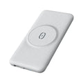 Maiduo Magsafe magnetic wireless power bank in mint green colour showing dimensions