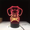 Remote control touch LED table lamp with colourful gradient acrylic shade on ABS base