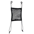 Black Oxford cloth car pet isolation net, 96g, packaged size 20 x 20 x 3cm, for back seat use