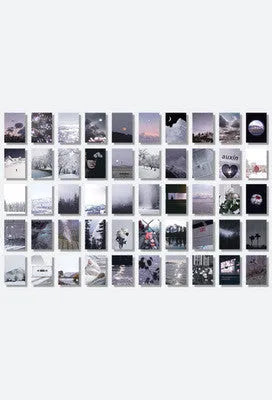 Japanese paper hand account stickers in assorted colours showing 4x6cm size and multiple patterns