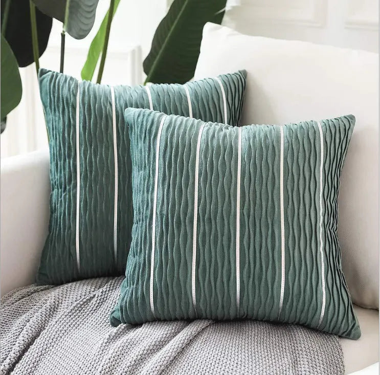 45cm square plush velvet cushion cover in a selection of colours including wine red and blue