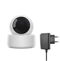 Sonoff 1080P HD WiFi indoor security camera with motion detection and 360-degree viewing angle on a white background