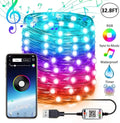 Bluetooth RGB LED Christmas tree light string 10 metres 100 beads IP65 outdoor