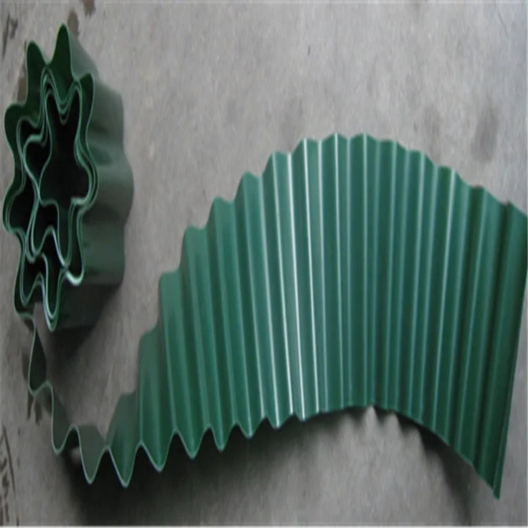 Green imitation stone PP plastic garden fence roll inserted into ground, available in 10cm 15cm or 20cm height