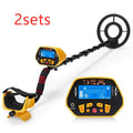 GC1028 black and yellow metal detector with LCD display and waterproof search coil