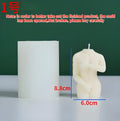 Shy Female Body Candle Silicone Mold in three size options with detailed female figure design