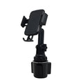 Black car phone holder with 360° rotation and adjustable height