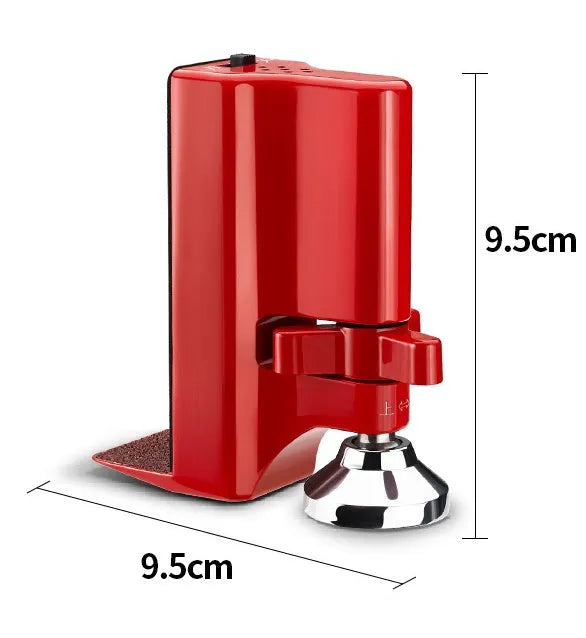 Red door stopper alarm by Jiadu, wolf guard style, with 80dB volume, on a door seam