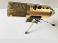 Gold USB condenser microphone with desktop stand for mobile phone and computer recording