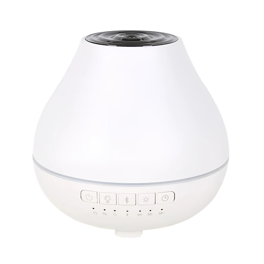 White round Bluetooth humidifier aromatherapy diffuser with night light function