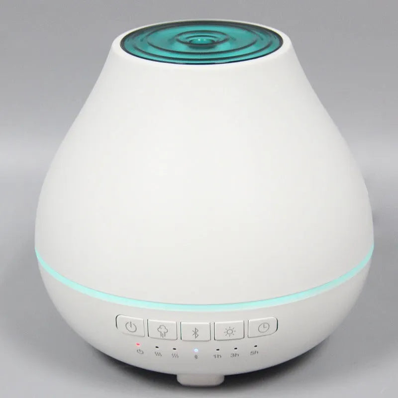 White round Bluetooth humidifier aromatherapy diffuser with night light function