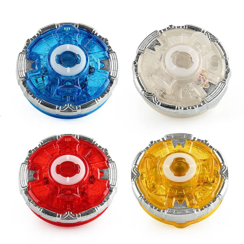 Luminous gyro bottom accessory for spinning tops in blue, red, white, yellow colours