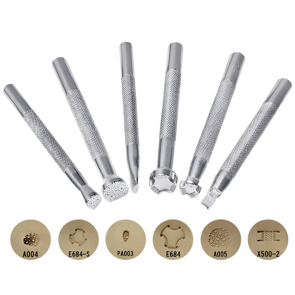 Alloy leather carving printing stick with imprint style option for crafting and embossing projects