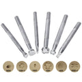 Alloy leather carving printing stick with imprint style option for crafting and embossing projects