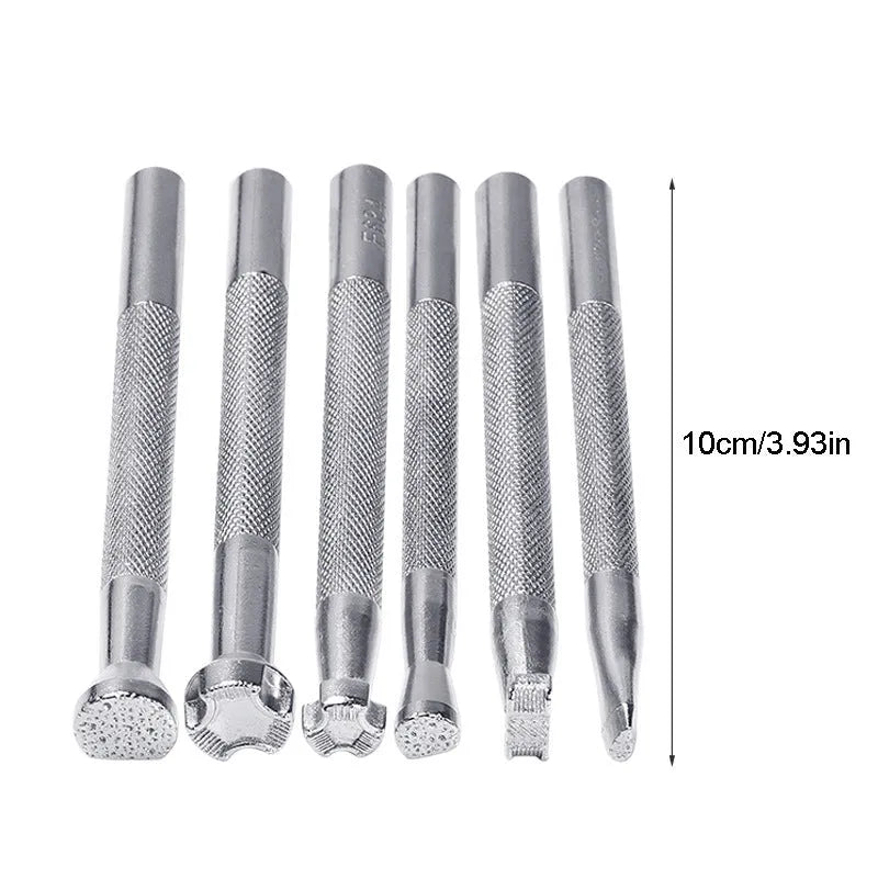 Alloy leather carving printing stick with imprint style option for crafting and embossing projects