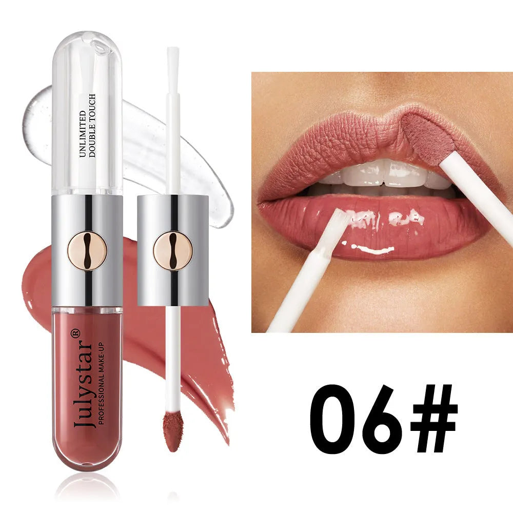 Women's long-lasting lip gloss in tube with 6ml content for moisturising and colour