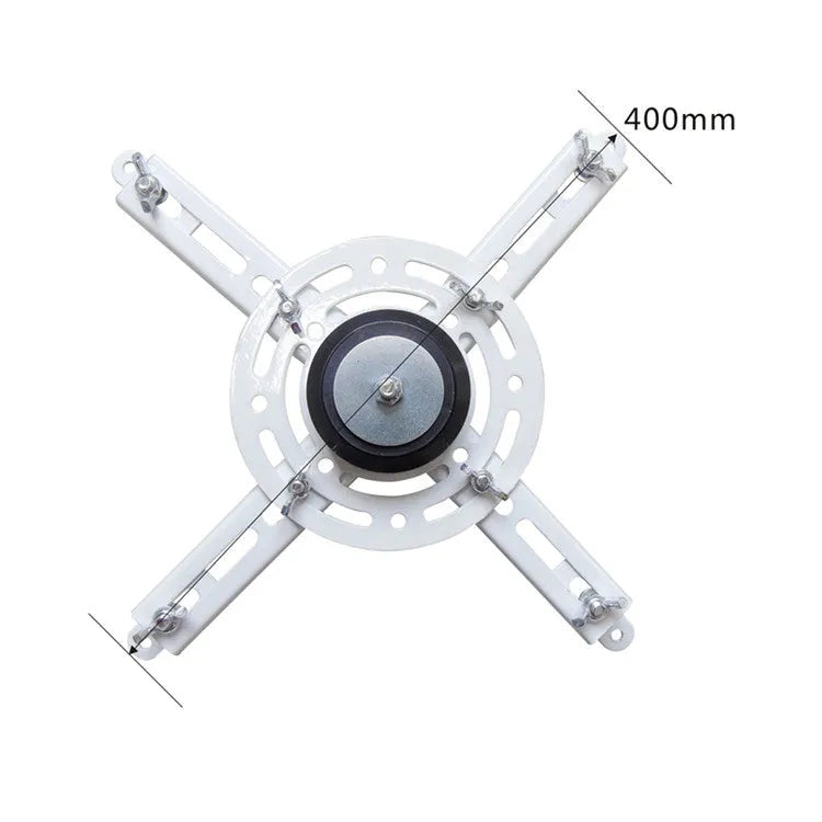 Electric ceiling lifting hanger for projectors with ultra-thin chassis and wireless remote control on a white background