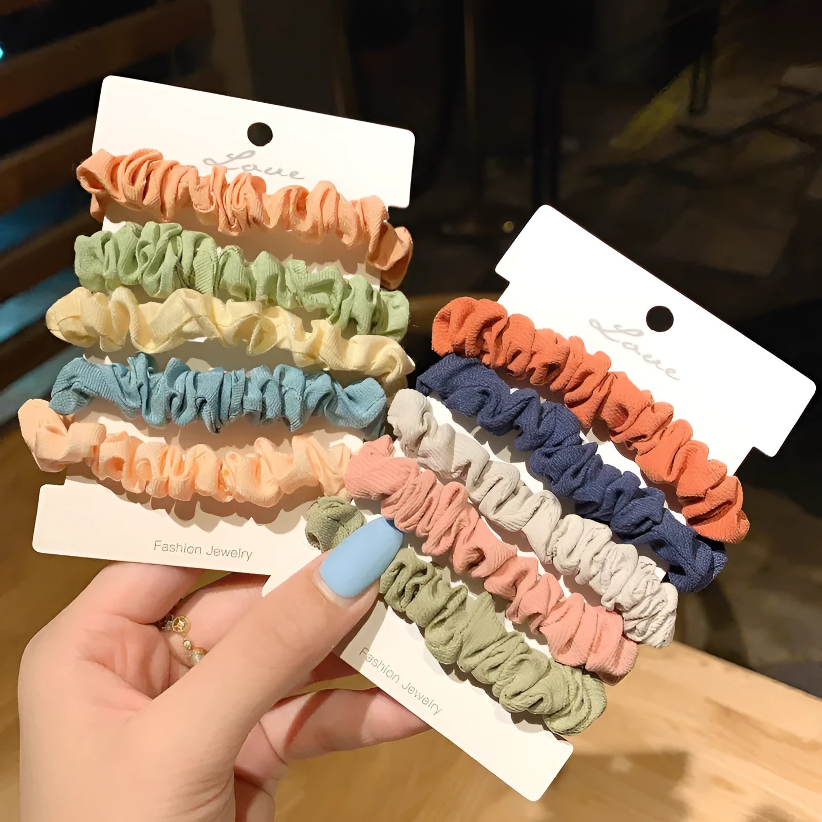 Children's 20-piece hairpin set with autumn colours and macaron shades