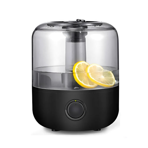 White mechanical humidifier with 3L tank and 280ml/h mist output for bedroom use