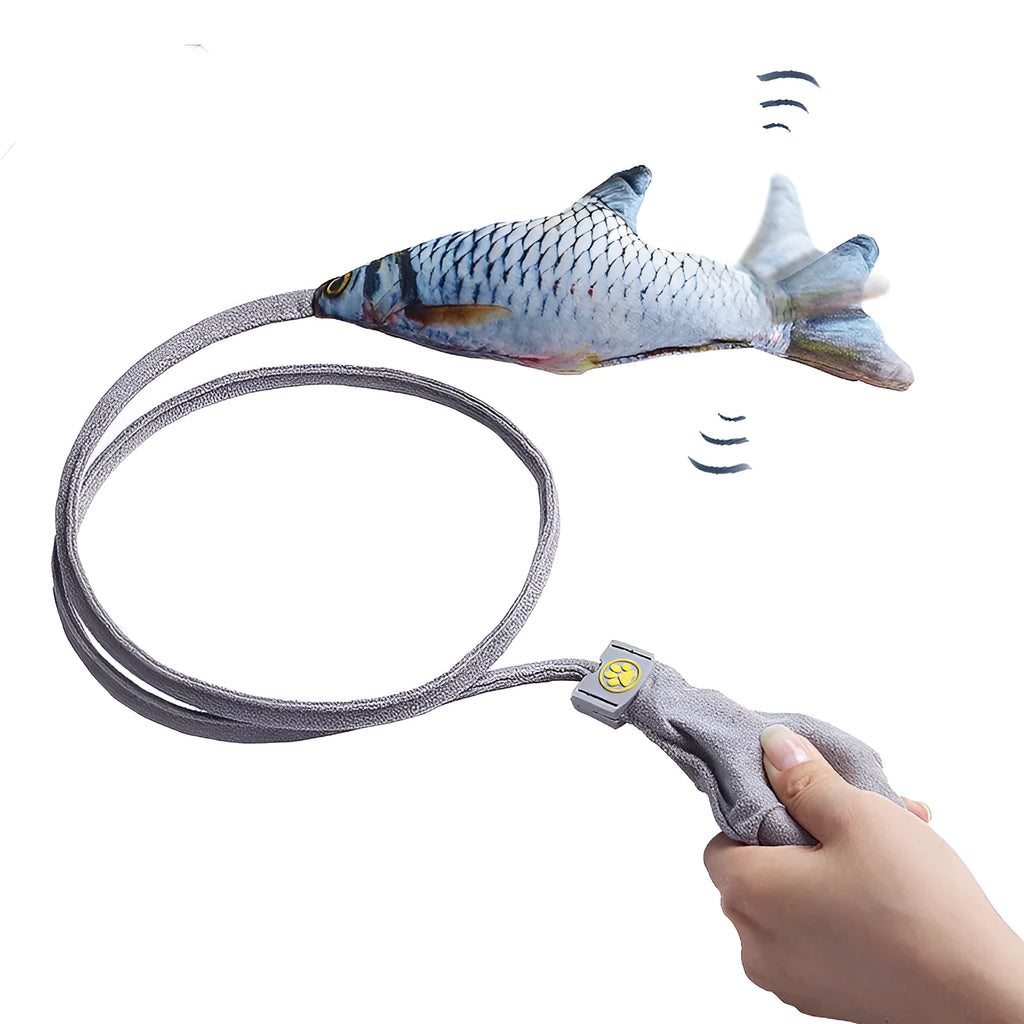 Simulation fish cat toy in Marine Fish style, 130mm plush toy with catnip filling and realistic tail design