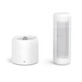 White mini dehumidifier for small rooms up to 10 square metres with a 1-litre water tank.