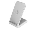 Three-in-one wireless fast charging bracket for iPhone, Apple Watch, and Samsung Galaxy Watch on desk
