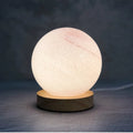 Girl Heart Nordic style USB-powered bedside table lamp with glass shade in a choice of seven colours.