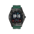 Black Full Circle Full Touch Smart Watch with heart rate and blood pressure monitoring on a silicone wrist strap.