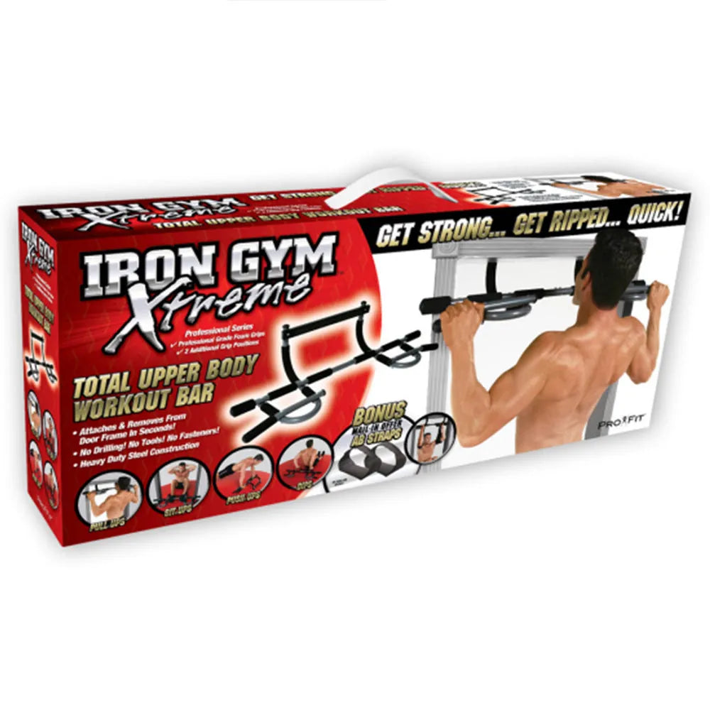 Black steel pipe indoor pull-up bar fitness equipment measuring 92.5x41x23 cm