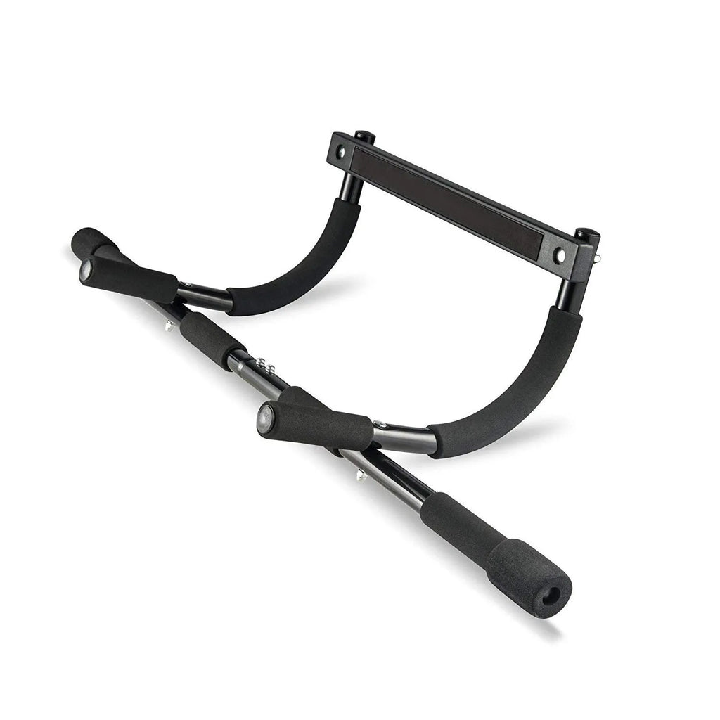 Black steel pipe indoor pull-up bar fitness equipment measuring 92.5x41x23 cm