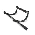 Black steel pipe indoor pull-up bar fitness equipment measuring 92.5x41x23 cm