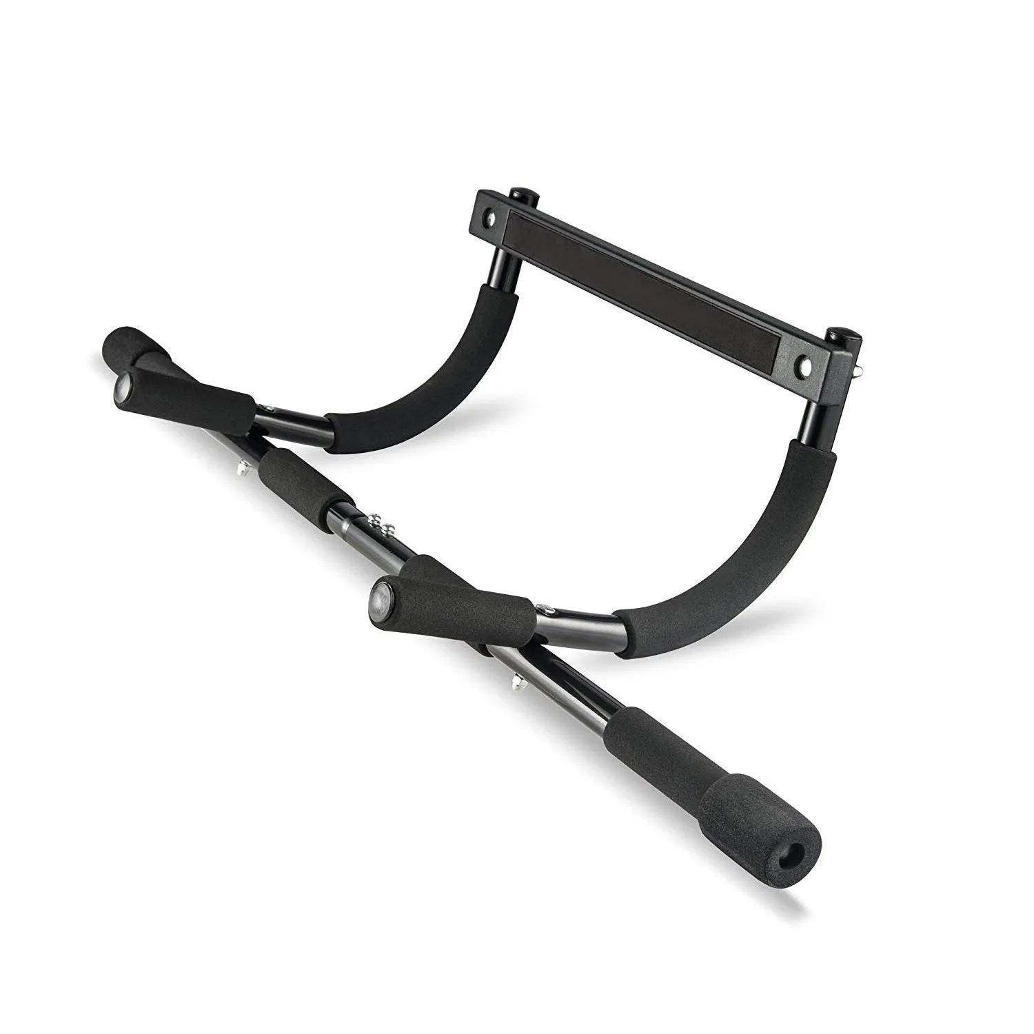 Black steel pipe indoor pull-up bar fitness equipment measuring 92.5x41x23 cm