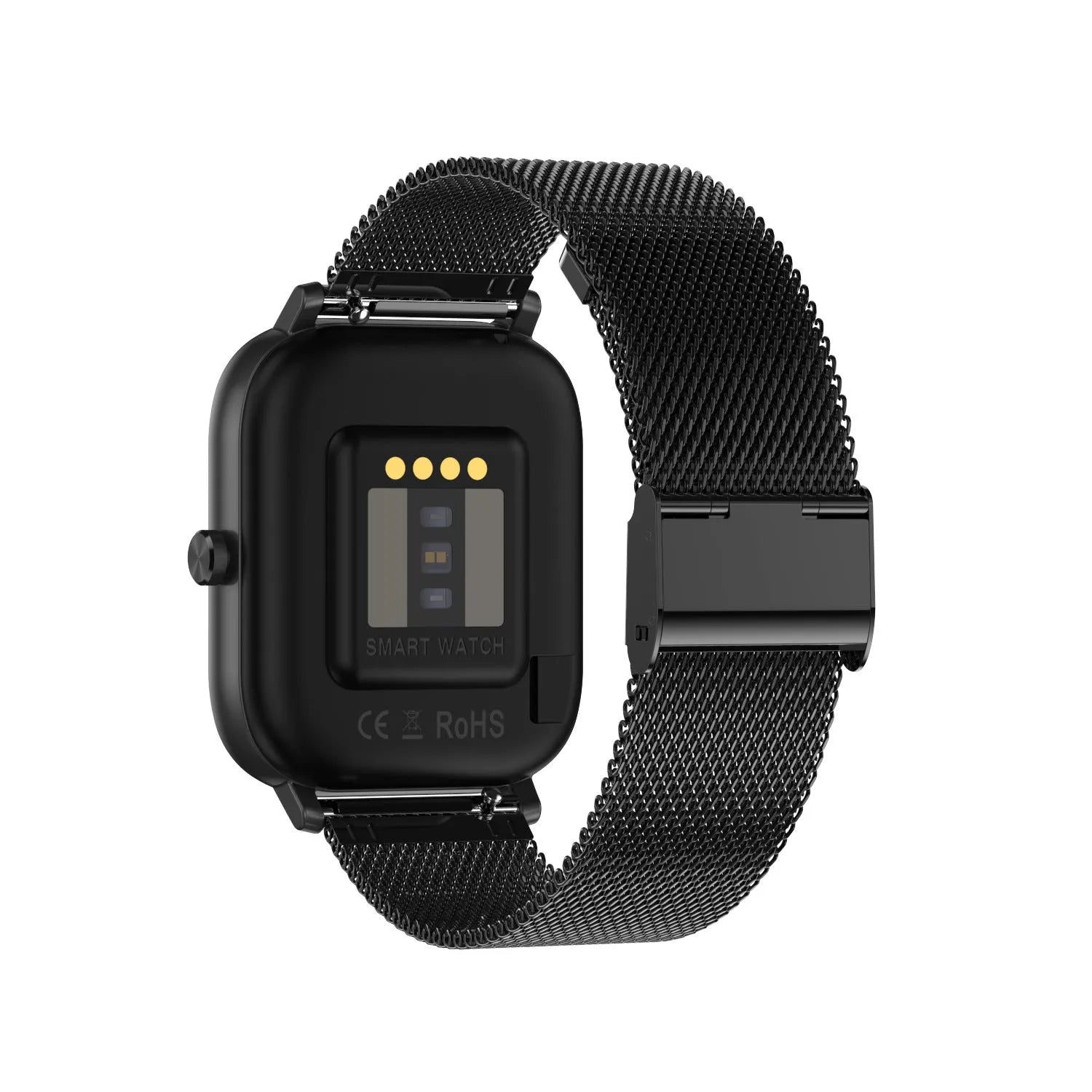 Smart bracelet showing 1.54-inch screen displaying heart rate and ECG data on a wrist