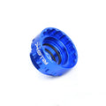 Blue aluminium bicycle disc brake removal tool for 12-speed direct mount rotors