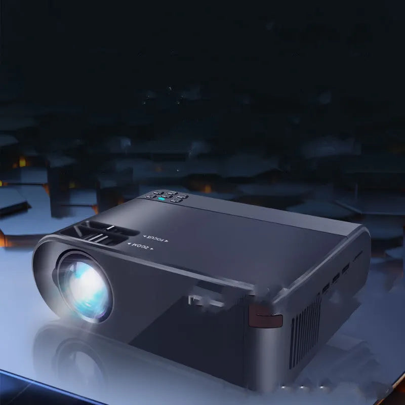 Portable wireless projector with Android system and 8K lens for mobile same-screen projection
