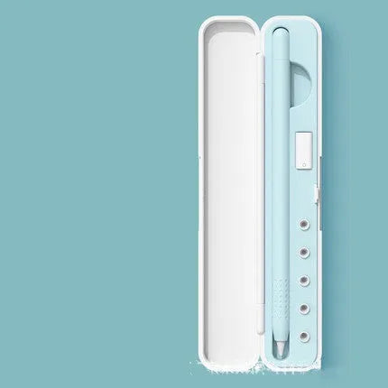 Hard cover travel case for Apple Pencil 1st and 2nd Generation tablet pen in purple, green, black, blue colours