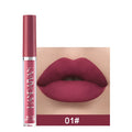 HANDAIYAN matte non-stick liquid lipstick in a tube, showing one of 13 available colour styles.