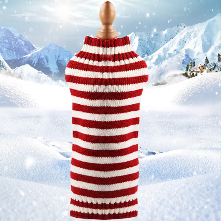 Cashmere twisted rope wool dog sweater in assorted colours and sizes.