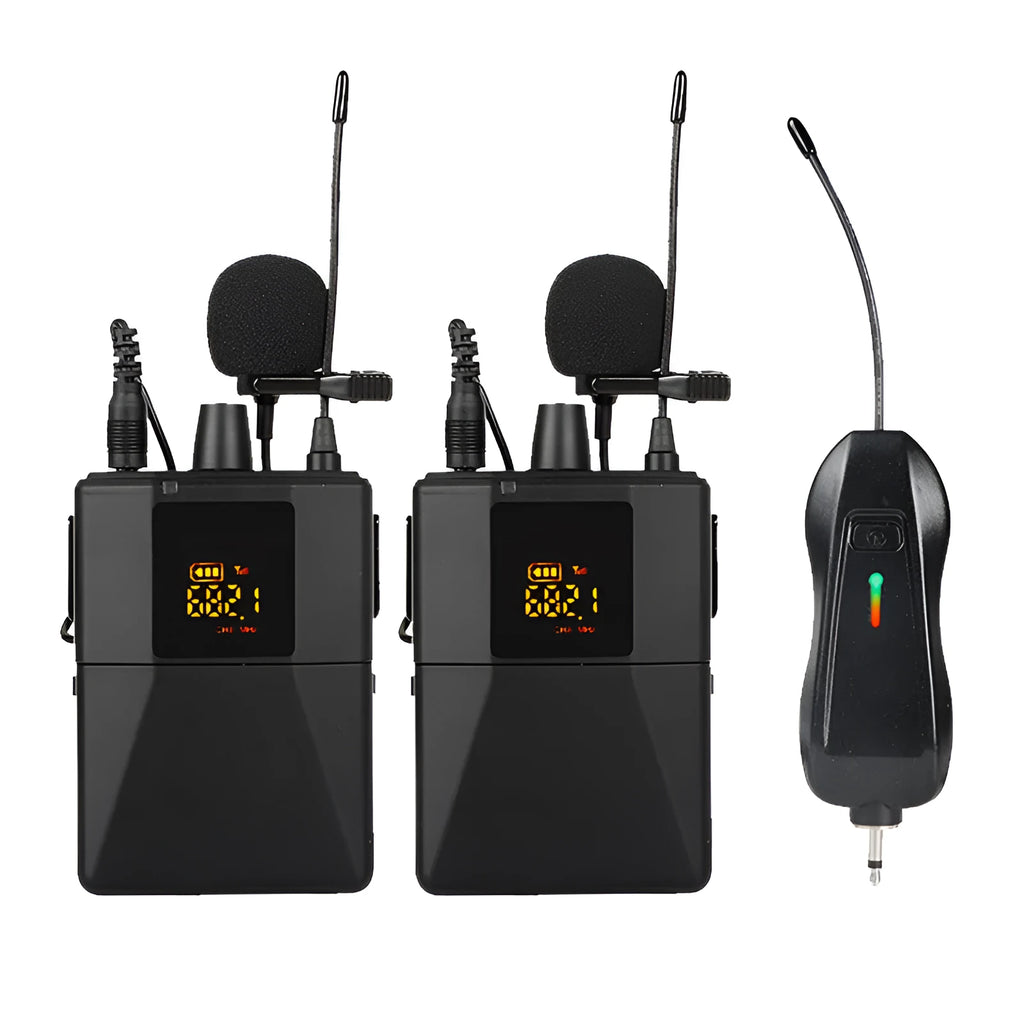 Little Bee X3 black lavalier wireless lapel microphone for mobile phone recording